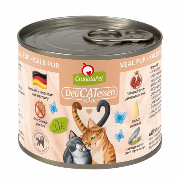 6 x GranataPet Delicatessen Dose Kalb PUR - 200 g