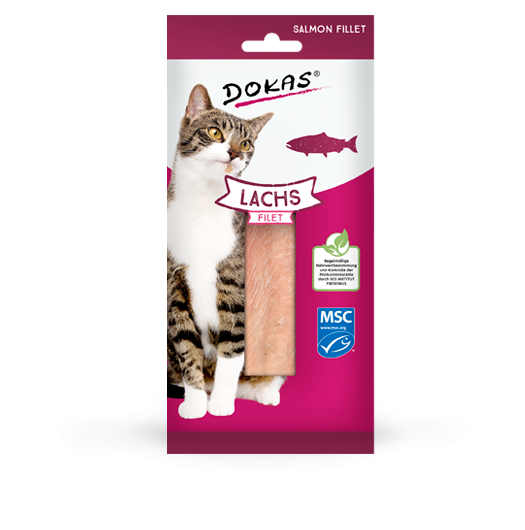 Dokas Cat Snack Filet Lachs 22g