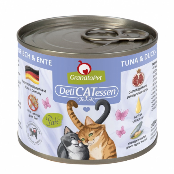 6 x GranataPet Delicatessen Dose Thunfisch & Ente - 200 g