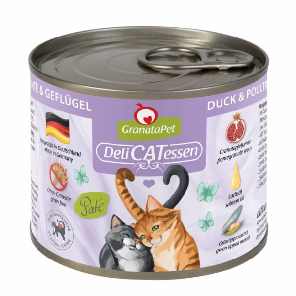 6 x GranataPet Delicatessen Dose Ente & Geflügel - 200 g