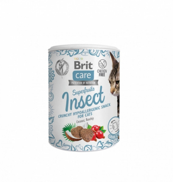 Brit Care Cat Snack Superfruits - Insect 100g