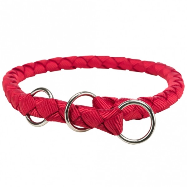 Trixie Cavo Zug-Stopp-Halsband - rot - 52-60 cm/ø 18 mm